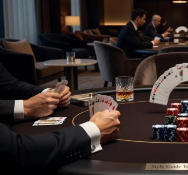 Cash game pókerasztalok a Style Guide Today Lounge-ban